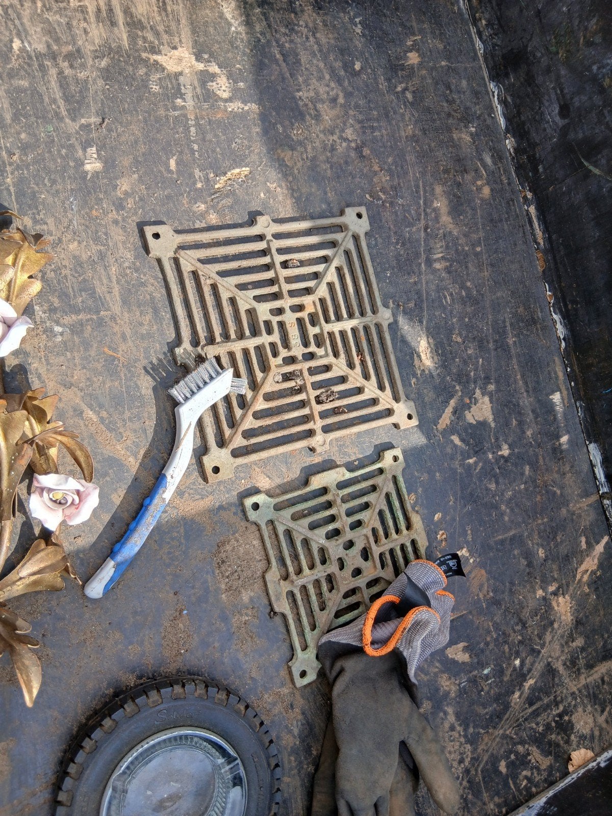 Koperen afdekroostertjes., Bricolage & Construction, Enlèvement, Comme neuf, Cuivre ou Laiton