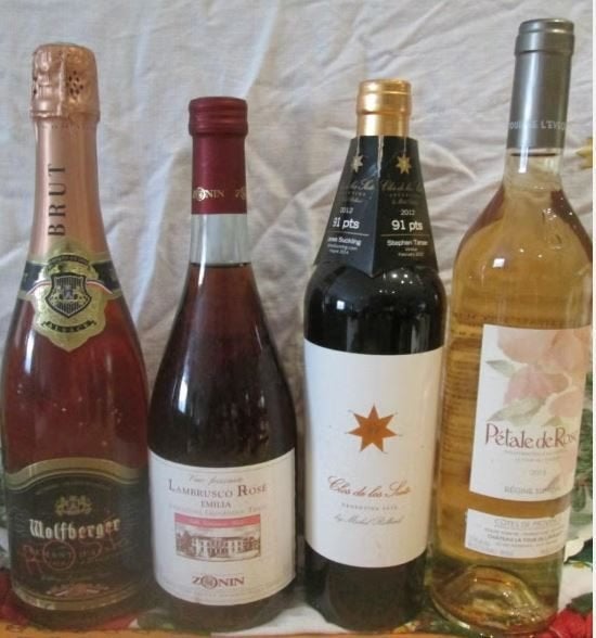 4 vins - divers - années 2012 et 2014, Enlèvement ou Envoi, Comme neuf, Pleine