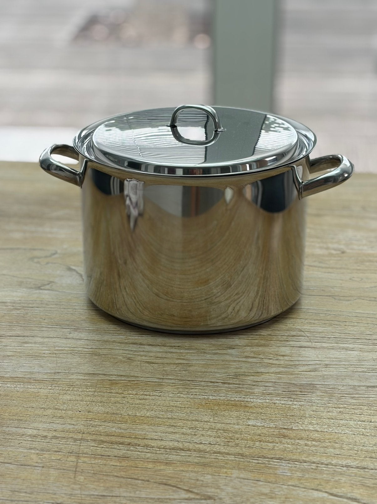 Ruime Kookpot / Soepkastrol Inox 18/10 – Inhoud 10 liter, Met deksel, Ophalen, Gebruikt, Inox