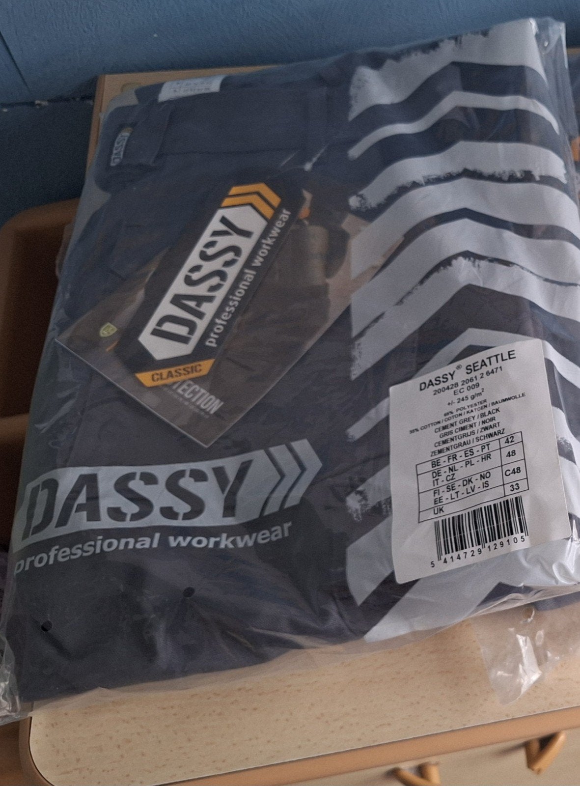 pantalon de travail dassy homme, Enlèvement