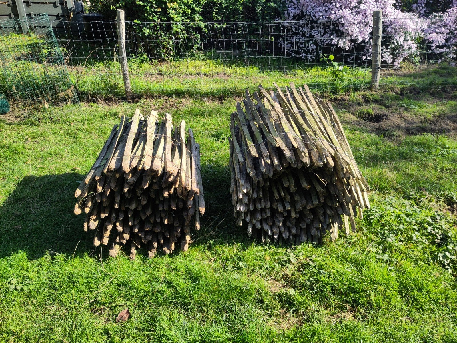 Kastanje omheining 1 m, Tuin en Terras, Ophalen, 6 meter of meer, Hout, 1 tot 2 meter