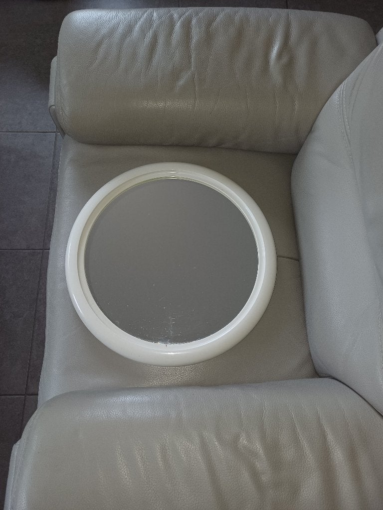 Spiegel, Huis en Inrichting, Woonaccessoires | Spiegels, Minder dan 50 cm, Gebruikt, Rond, Ophalen of Verzenden