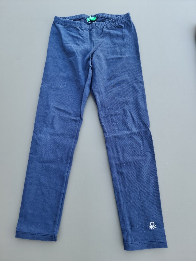 blauwe legging, broek, united colors of benetton, 28, Kinderen en Baby's, Kinderkleding | Maat 128, Ophalen, Zo goed als nieuw