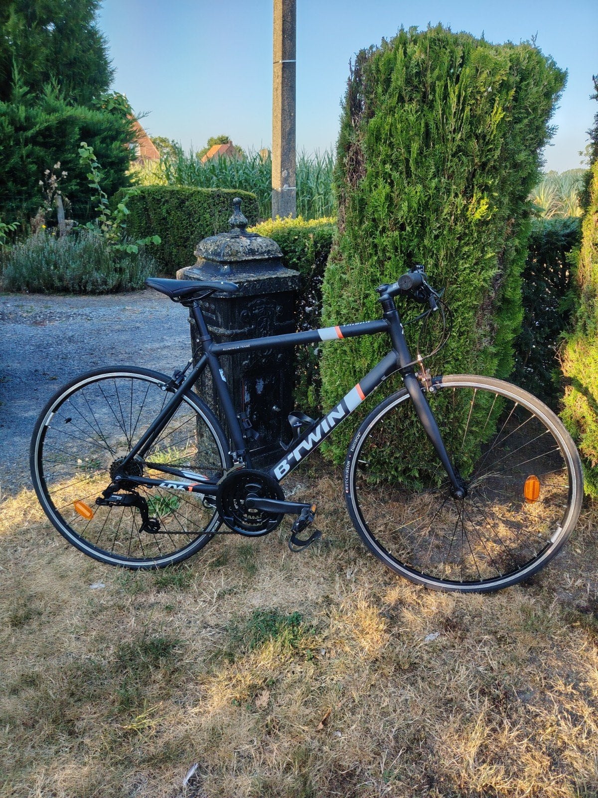 koers fiets btwin triban 500, Ophalen