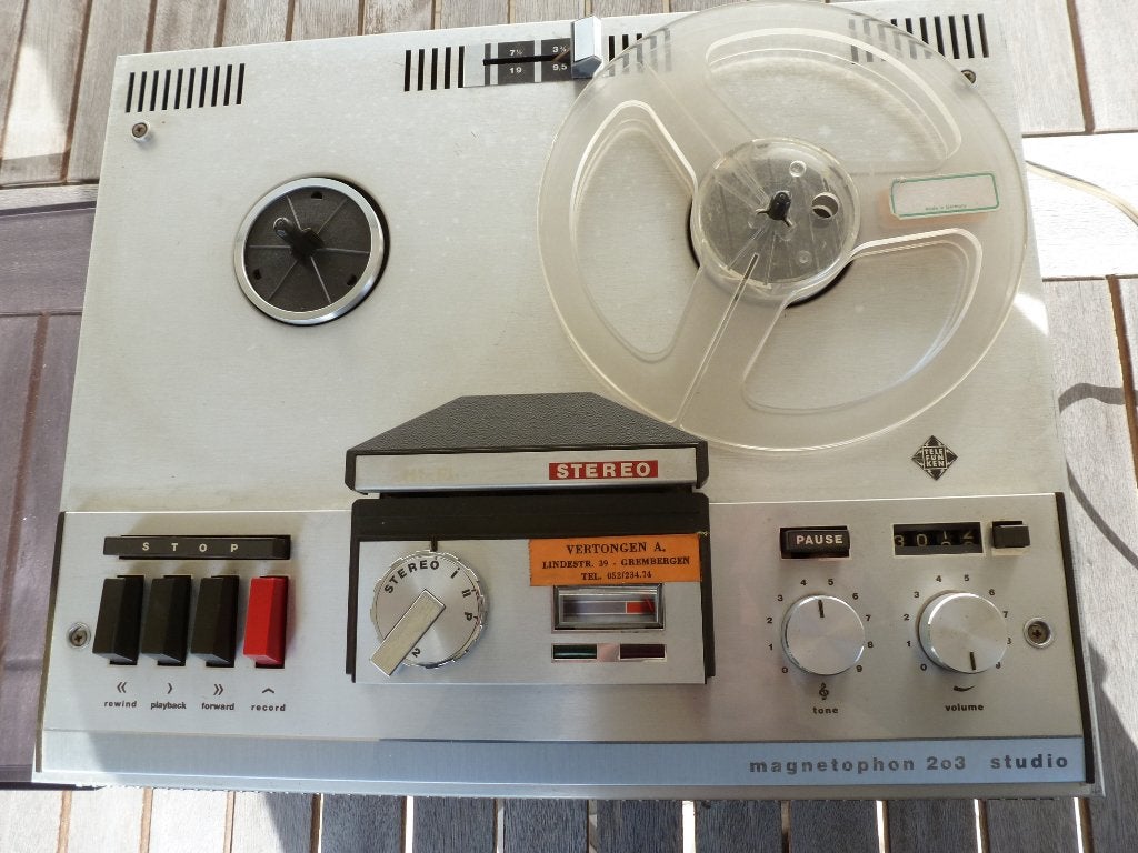 Bandopnemer Telefunken Magnetophon 203 Studio, Enlèvement, Avec protection anti-poussière