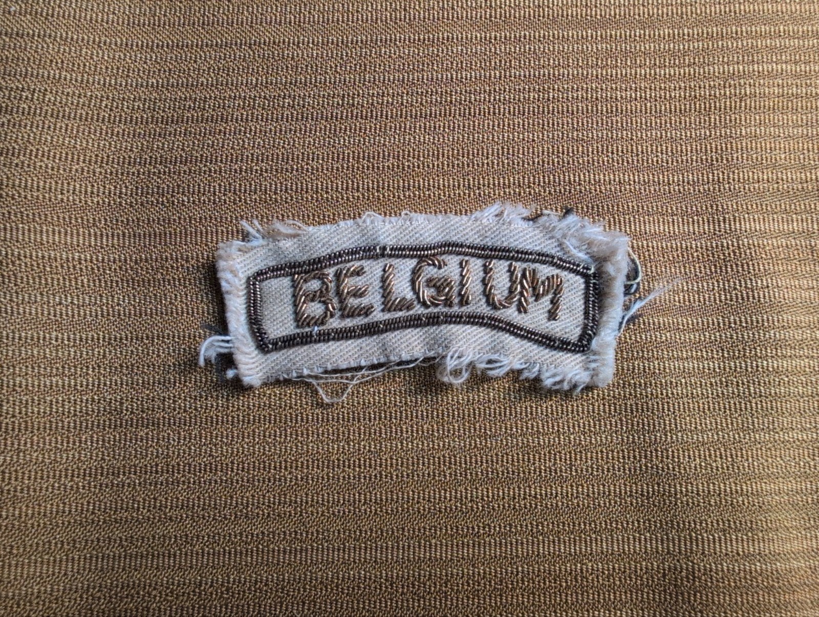 Badge d'épaule belge en fil doré *Bullion*, Collections, Enlèvement ou Envoi