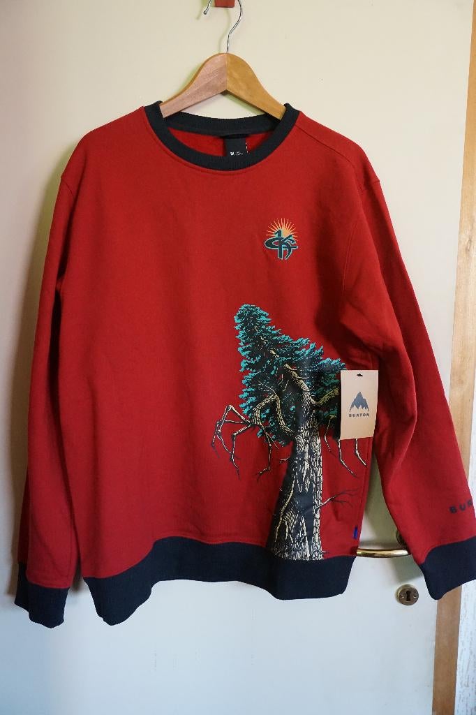 retro Burton Kelly Air Crew Sweatshirt, Ophalen of Verzenden, Zo goed als nieuw, Rood, Burton