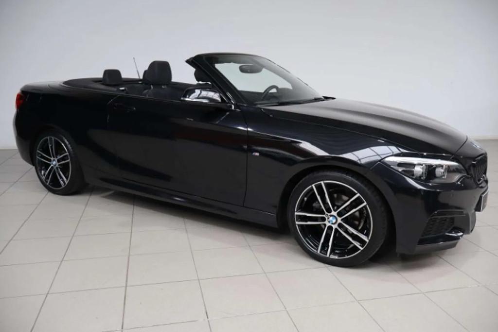 BMW 2 Serie 218 Cabrio 218iA M PACK (bj 2021, automaat), Auto's, 4 zetels, Gebruikt, 136 pk, Zwart