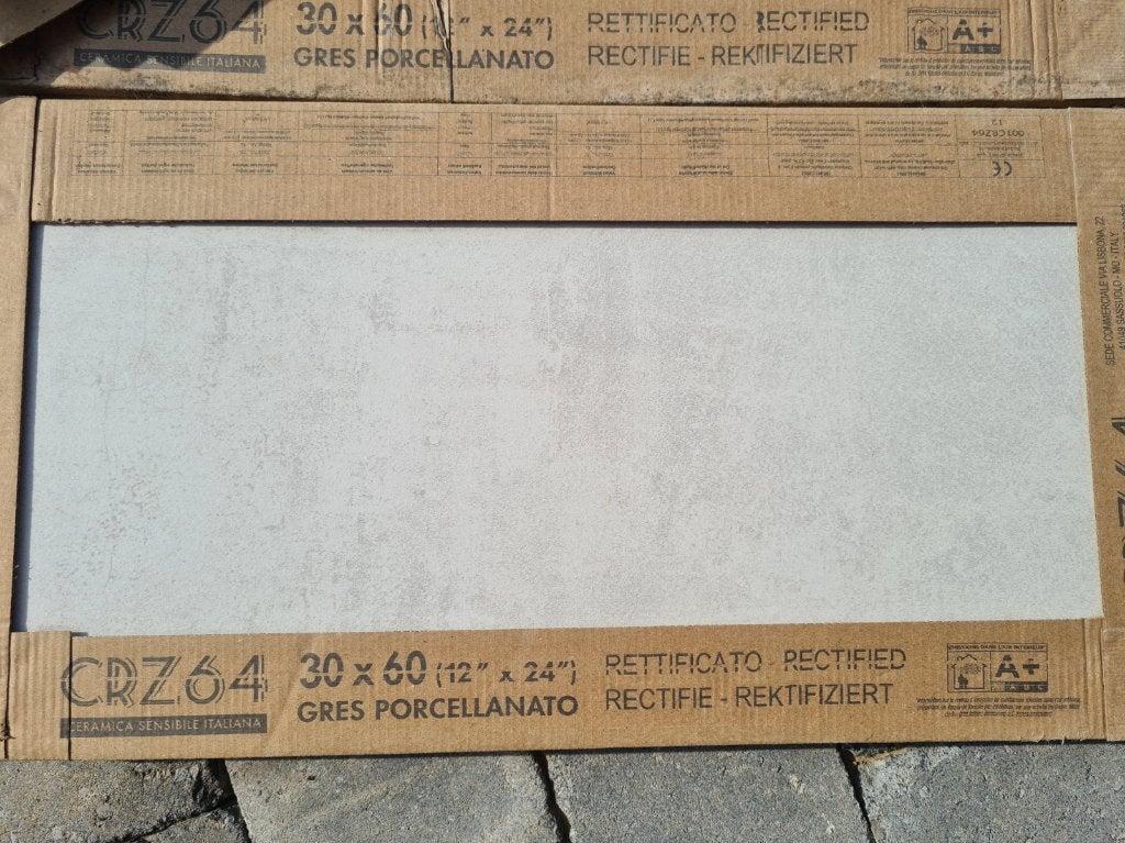 Carrelage CRZ64 rectifié gris porcelaine, Enlèvement, 40 à 60 cm, 40 à 60 cm, Moins de 5 m²