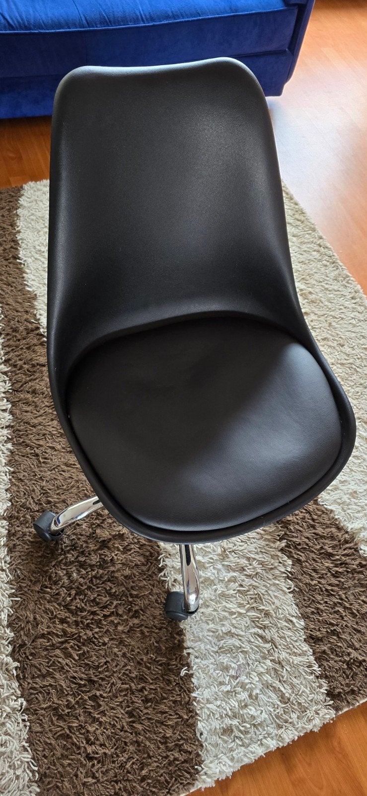 Chaise de bureau noire avec roulettes – réglable en hauteur, Enlèvement, Chaise de bureau