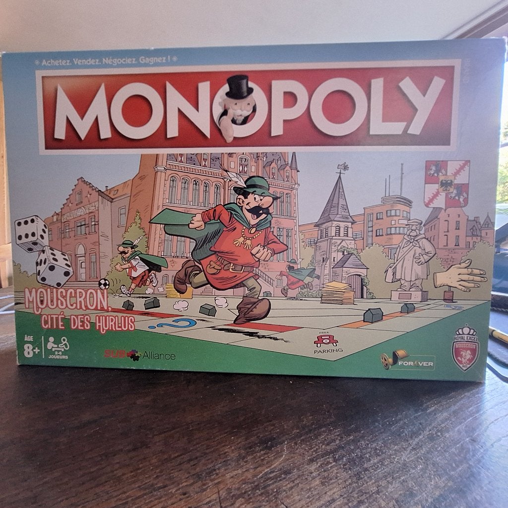 monopoly mouscron 2018, Vijf spelers of meer, Ophalen of Verzenden, Gebruikt, HASBRO