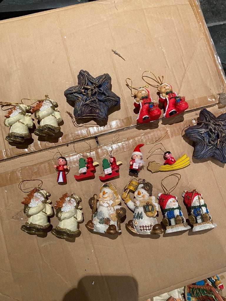 17 kerstfiguren voor in de boom te hangen, Diversen, Verzenden, Nieuw