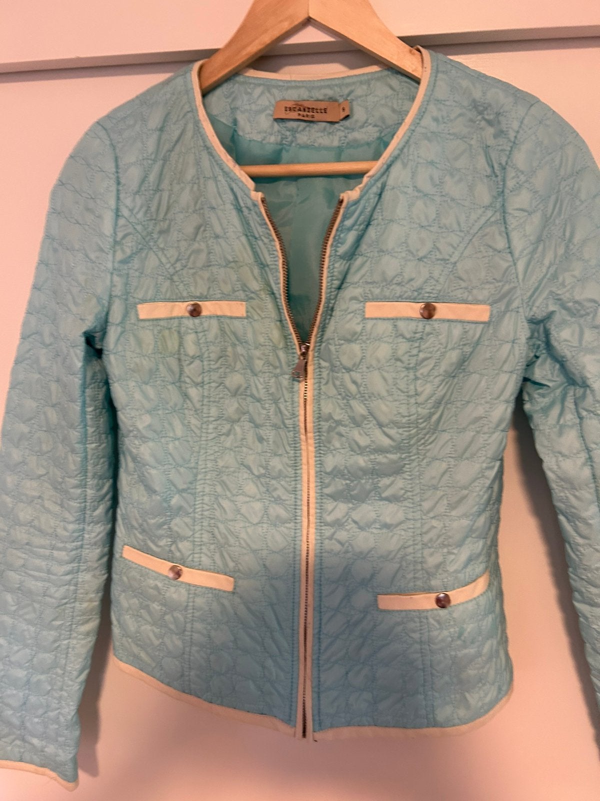 Lichtblauw vestje, Kleding | Dames, Ophalen, Zo goed als nieuw