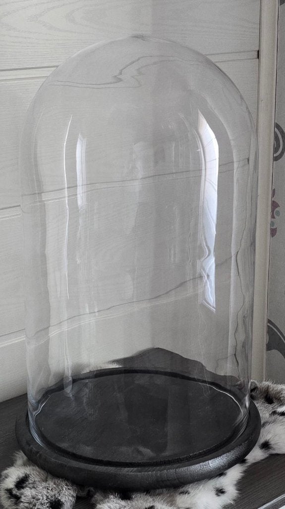 Kerstdecoratie : grote glazen stolp - 55 cm H, Enlèvement, Comme neuf