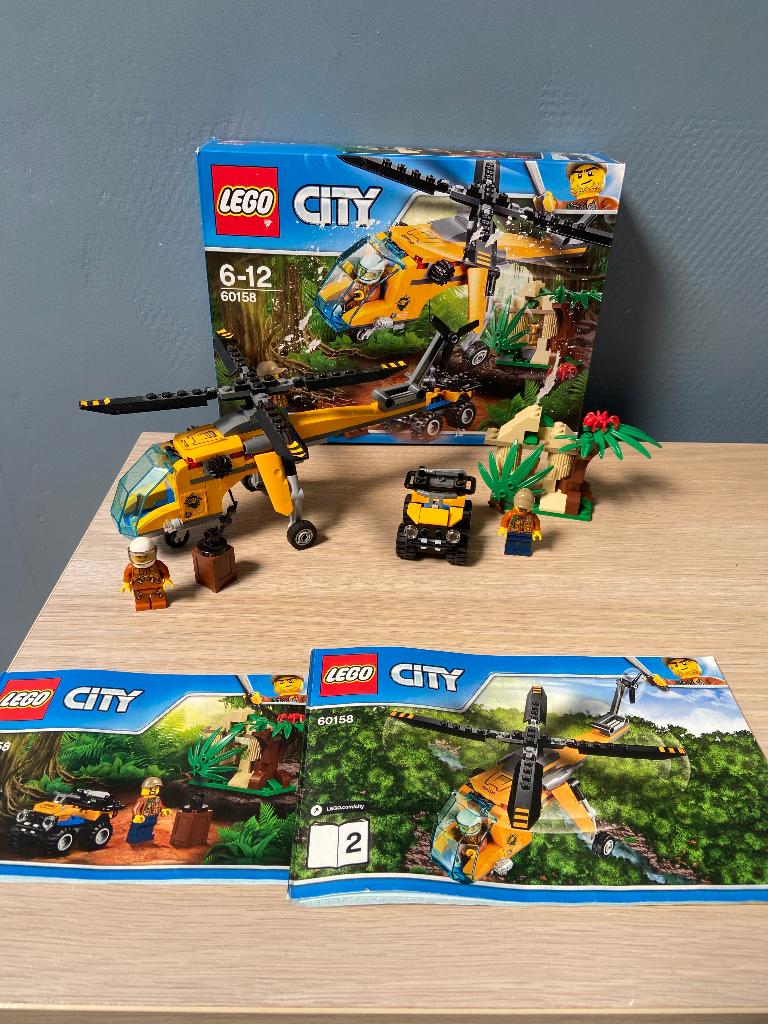 lego jungle vrachthelikopter 60158, Compleet, City, Lego, Ophalen of Verzenden