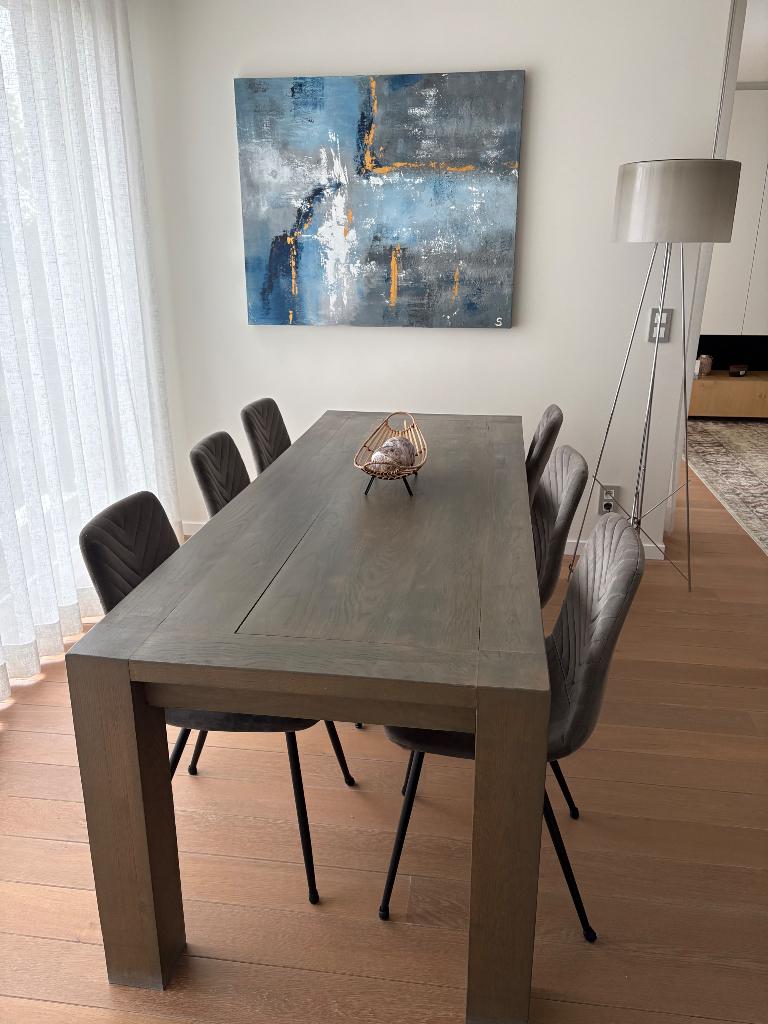 Stoelen, Huis en Inrichting, Stoelen, Ophalen, Overige materialen, Zo goed als nieuw, Grijs