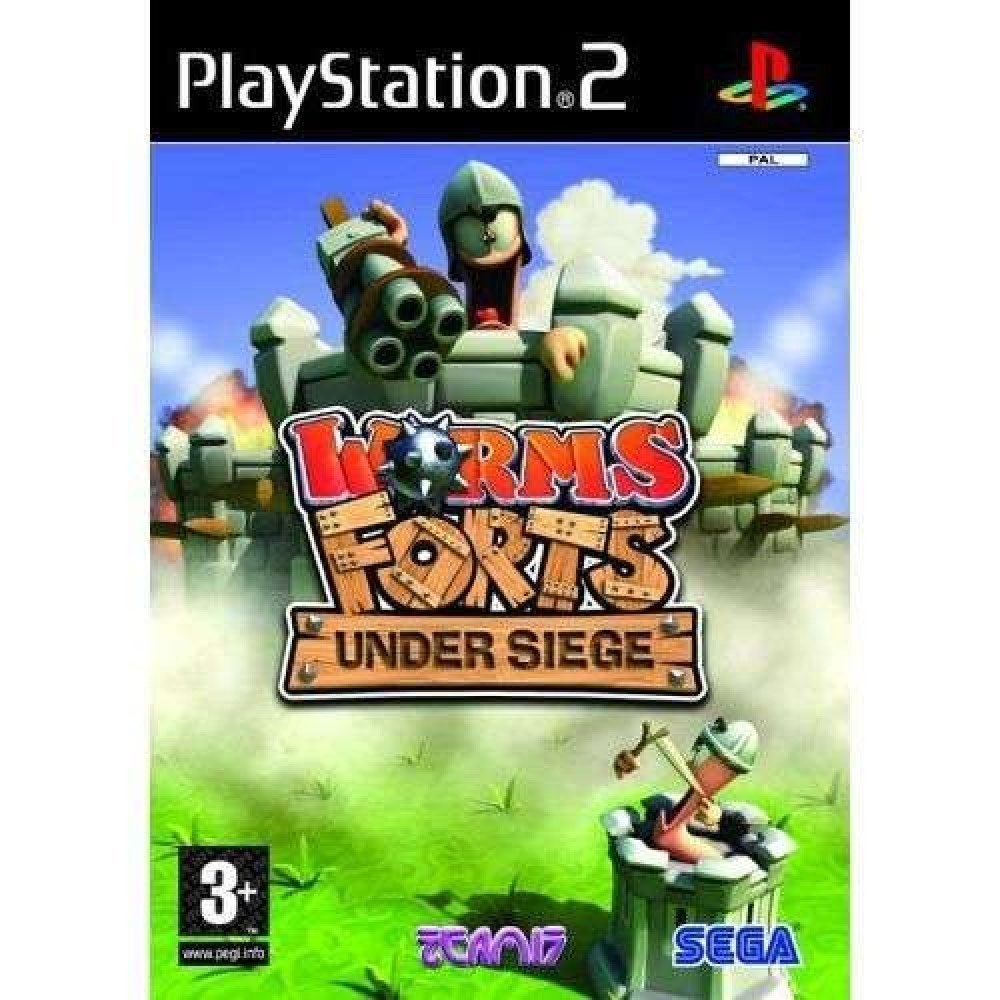 Worms Forts Under Siege, Games en Spelcomputers, Games | Sony PlayStation 2, Gebruikt, 1 speler, Ophalen of Verzenden, Vanaf 3 jaar