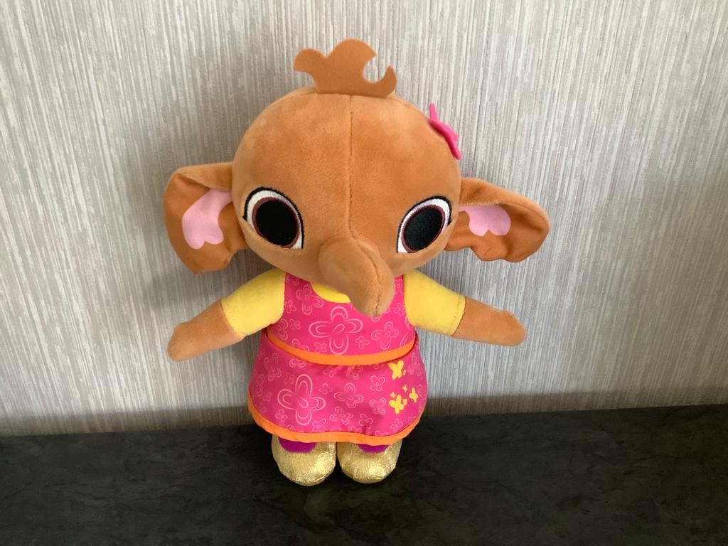 Bing Sula pluche character (Geluid) (23 cm), Ophalen of Verzenden, Zo goed als nieuw, Olifant