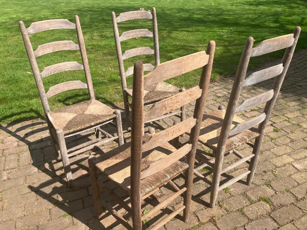 rustieke stoelen voor landelijk interieur, Huis en Inrichting, Stoelen, Ophalen, Gebruikt, Bruin, Rustiek, landelijk
