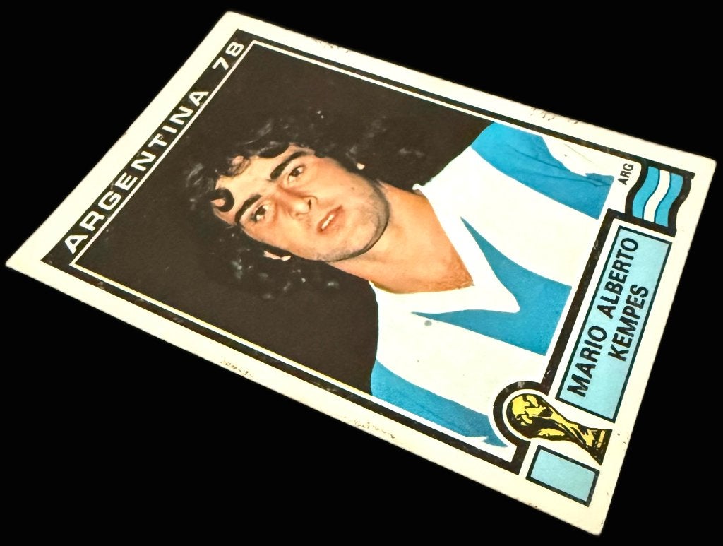 Panini WK 78 Mario Kempes # 56 Argentinië 1978 Argentina, Verzamelen, Verzenden, Zo goed als nieuw