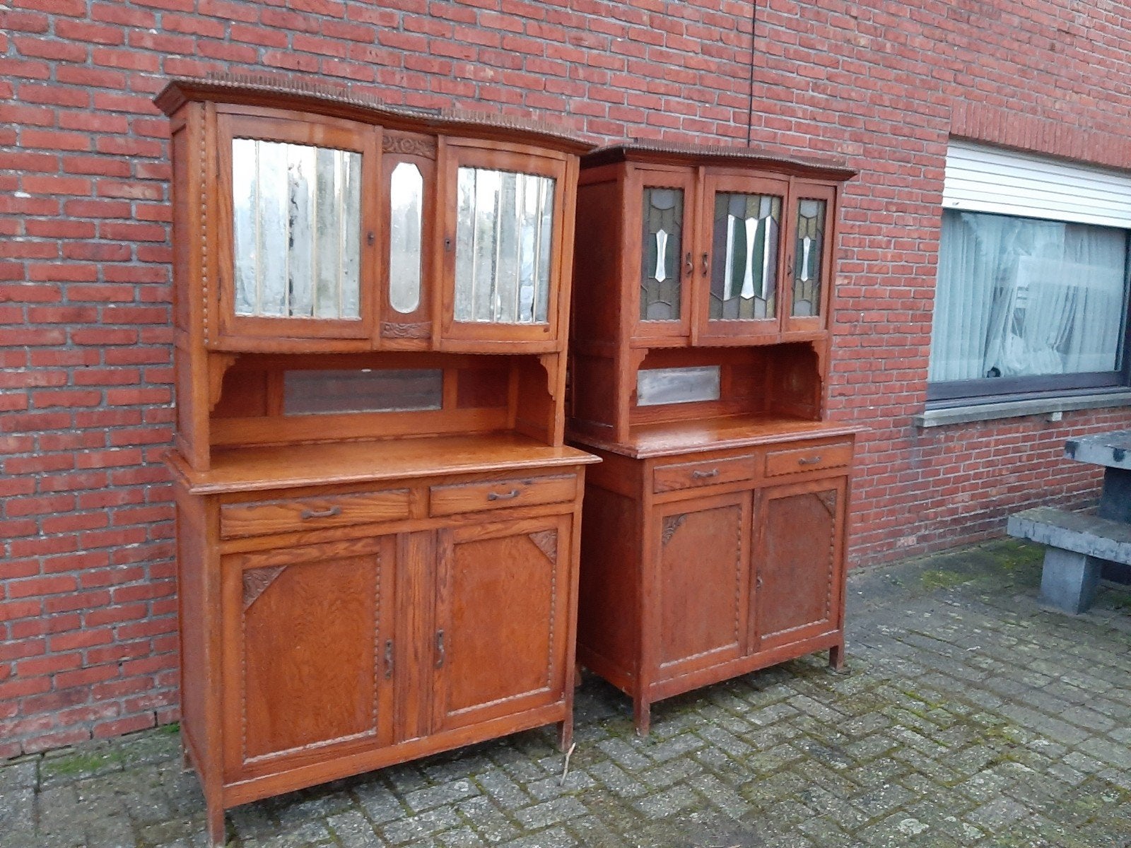 2 brocante kasten, Antiek en Kunst, Antiek | Meubels | Kasten, Ophalen