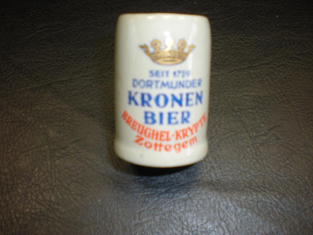 Mini pot à bière Kronenbier Zottegem, Enlèvement ou Envoi, Comme neuf, Chope(s), Autres marques