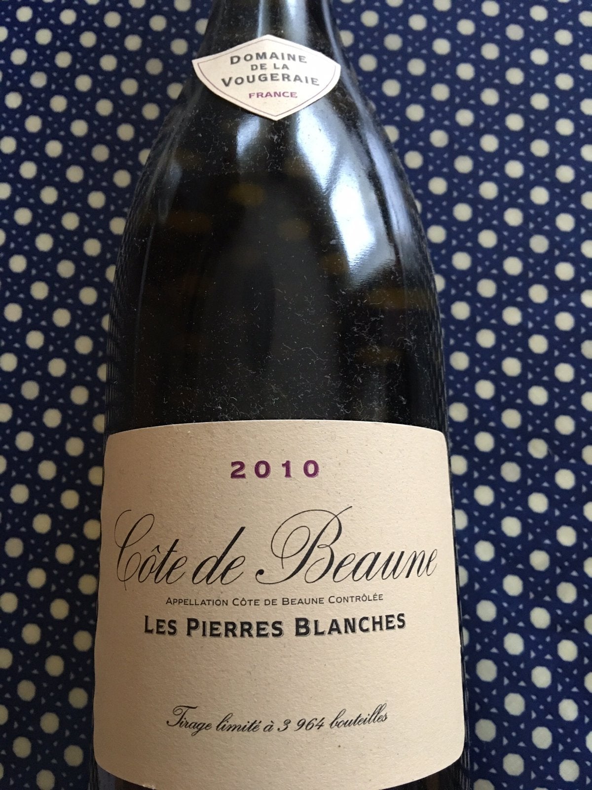 Côte de Beaune 2010 blanc, Enlèvement ou Envoi, Neuf