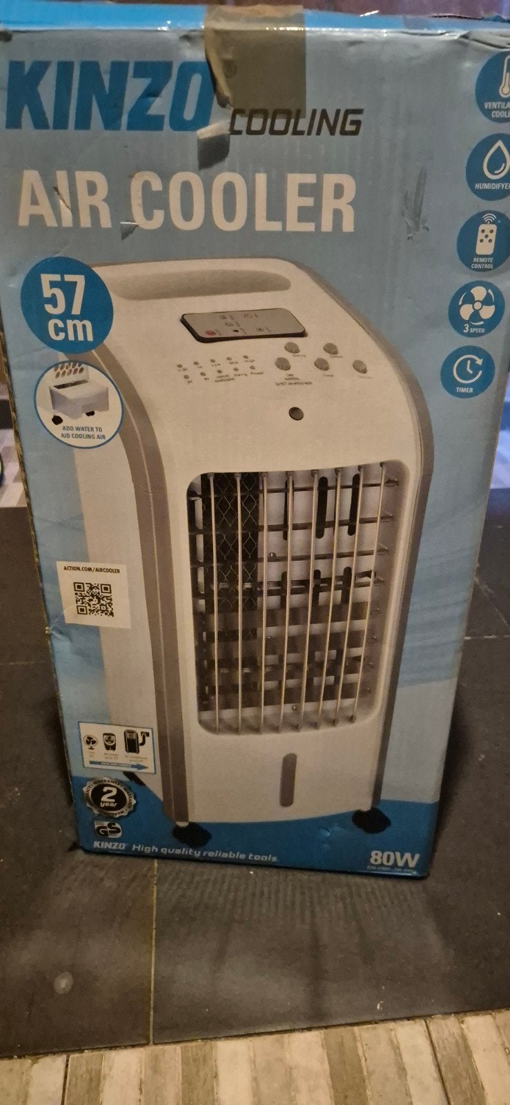 Air cooler, Ophalen