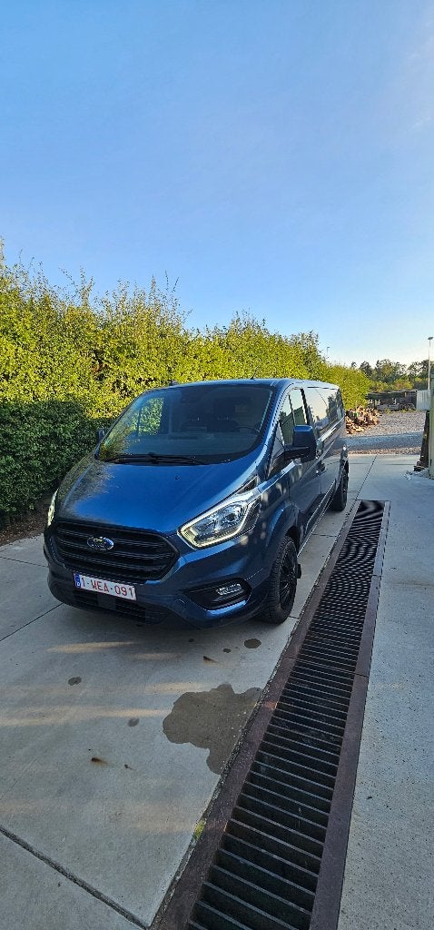 Ford transit custom 2.0 trend L2H1 manueel, Auto's, Ford, Stof, 1995 cc, 4 cilinders, Blauw
