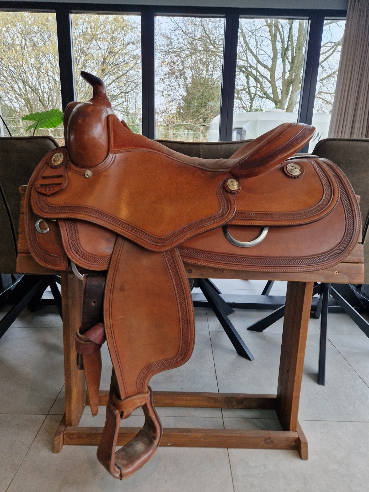 Twee western zadels reining, Dieren en Toebehoren, Ophalen