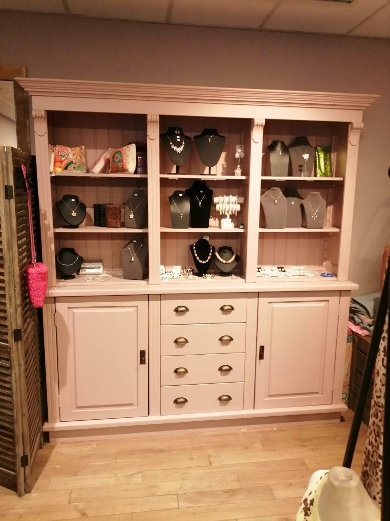 Boekenkasten / etalagekasten, Huis en Inrichting, Kasten | Boekenkasten, Ophalen, Gebruikt, 200 cm of meer, Met lade(s)