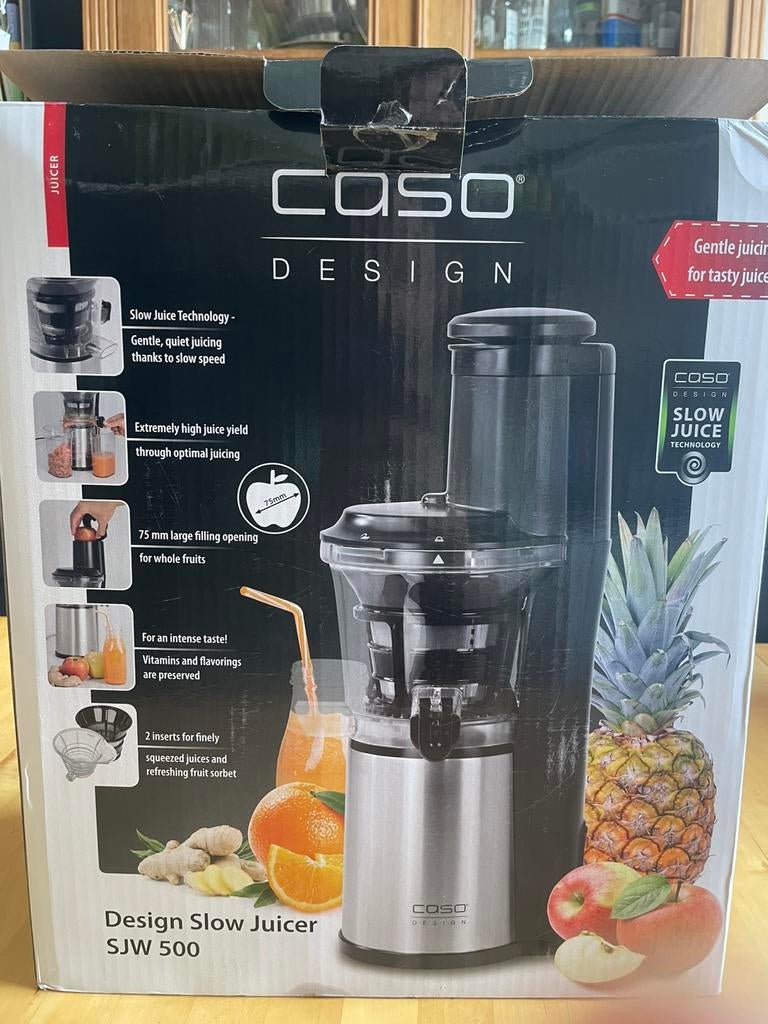Centrifugeuse lente Caso SJW 500, Electroménager, Extracteurs de jus, Enlèvement, Comme neuf, Presse-agrumes lent