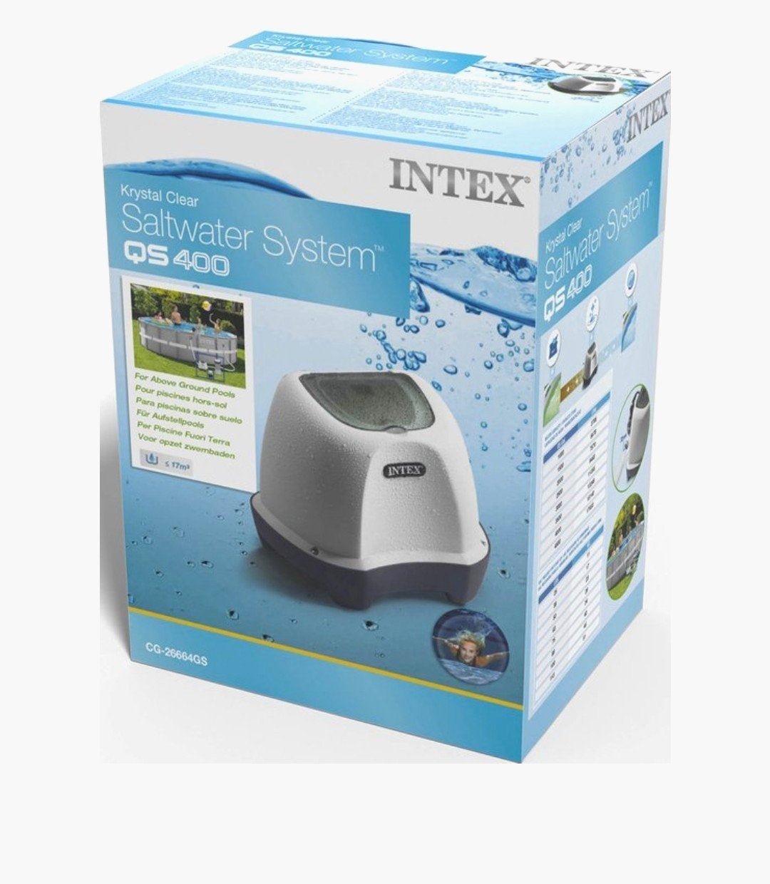 Intex Krystal Clear zoutwatersysteem met garantie, Ophalen of Verzenden, Zo goed als nieuw, Reinigingsmiddel