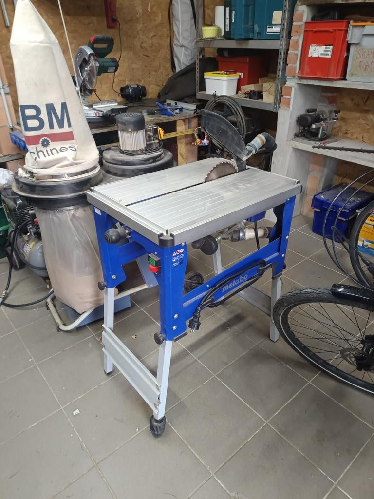 Tafelzaag Metabo met Trek functie., Ophalen