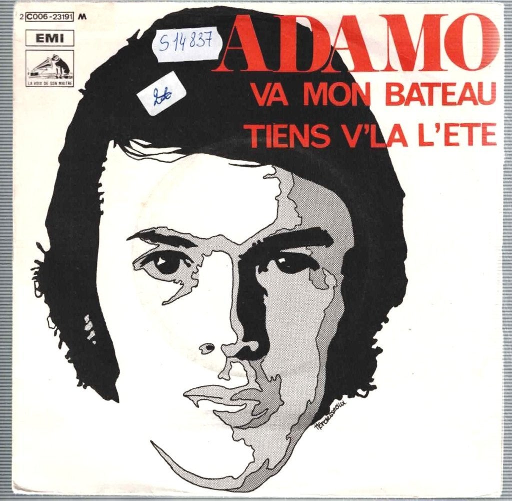 Vinyl, 7"  /  Adamo – Va Mon Bateau / Tiens V'la L'Été, Ophalen of Verzenden, Overige formaten, Overige typen