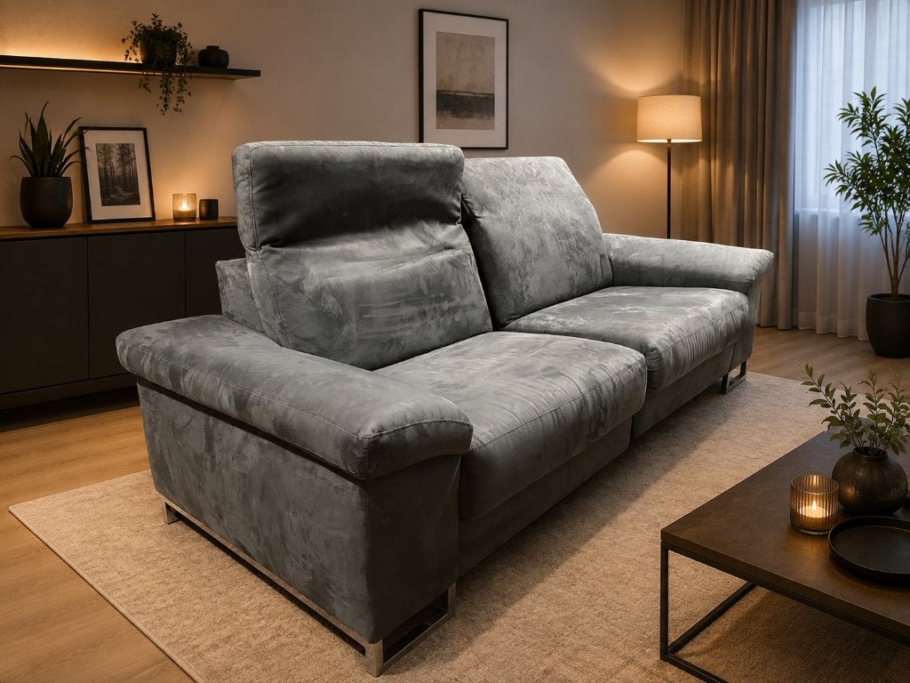 Zetel met relax, Ophalen, Zo goed als nieuw, Tweepersoons, Rechte bank