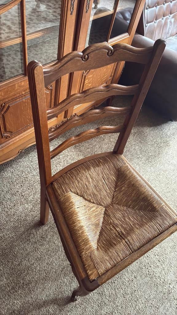 6 chaises avec surface en osier, Enlèvement