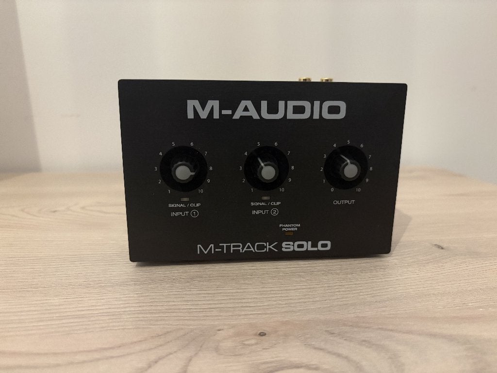 M-AUDIO M-TRACK SOLO audio- of geluidskaart, Ophalen of Verzenden, Zo goed als nieuw, Extern
