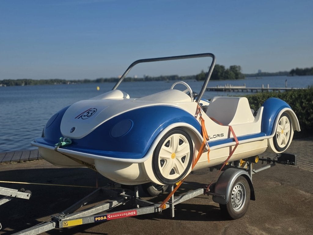 Waterfiets, elektrische motor, kever, beetle, uniek, retro, Watersport en Boten, Ophalen, Zo goed als nieuw