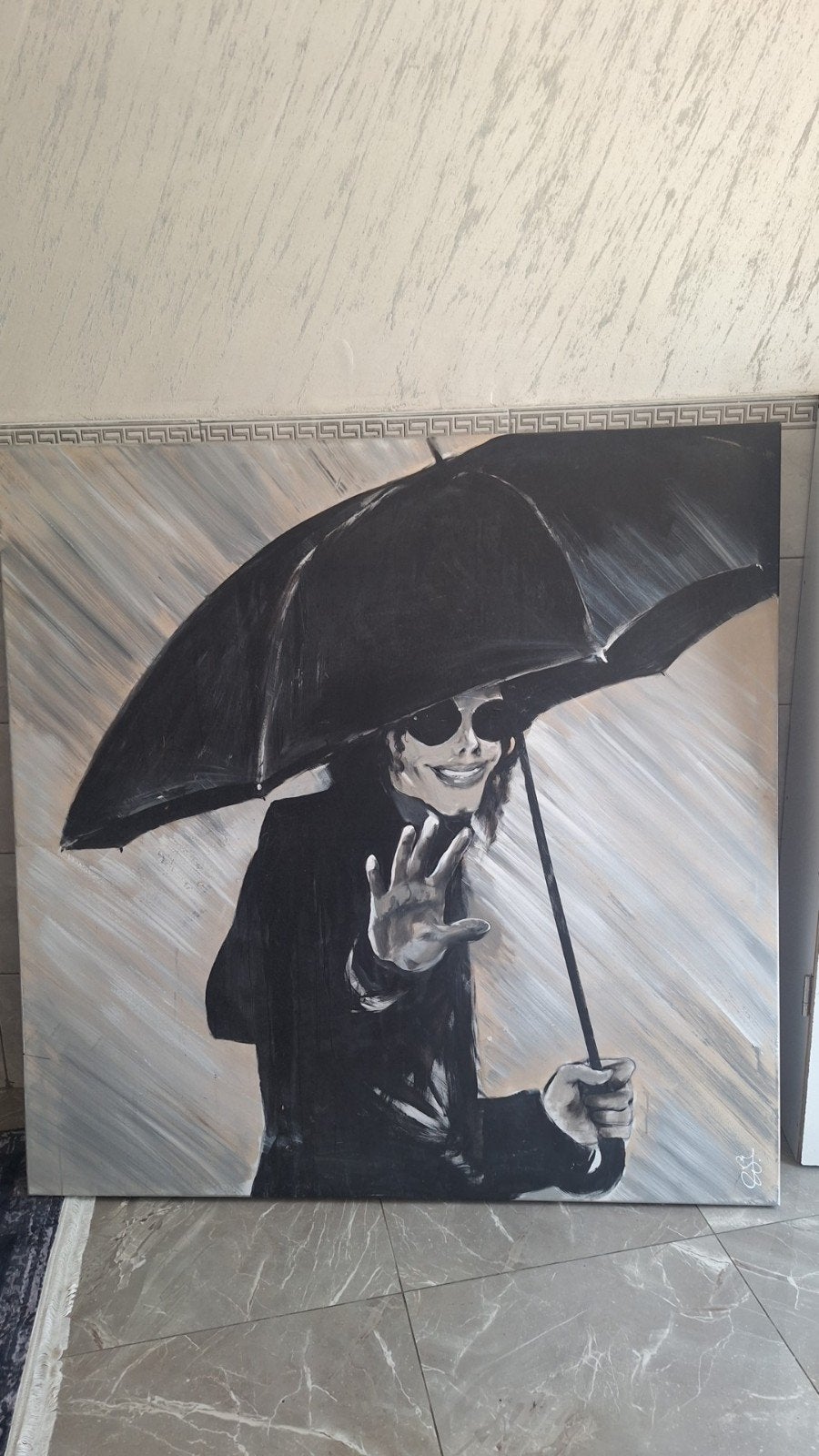 mj schilderij, Enlèvement
