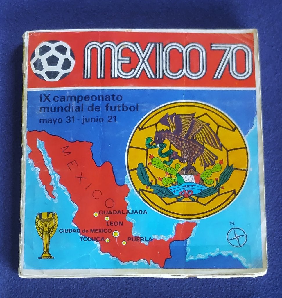 Panini sticker album voetbal ' WK Mexico 70 ' -onvolledig-, Ophalen of Verzenden, Gebruikt, Poster, Plaatje of Sticker