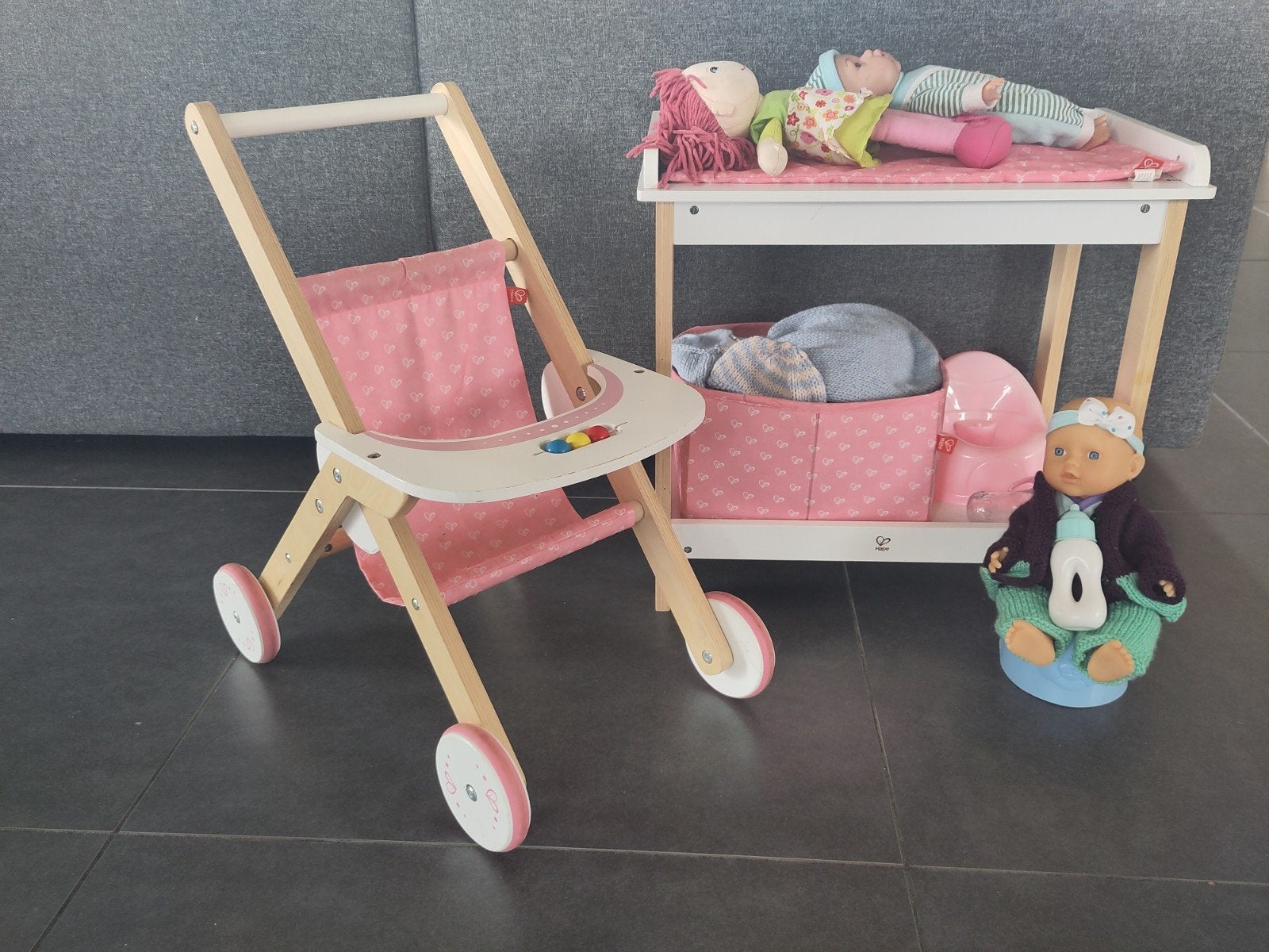 Hape commode en buggy, Enlèvement, Utilisé, Meuble ou Kitchenette