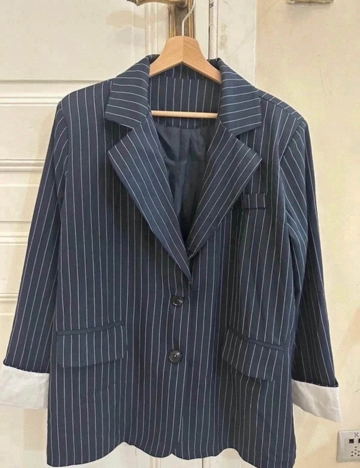 Blazer met strepen, Ophalen of Verzenden, Zo goed als nieuw, Blauw