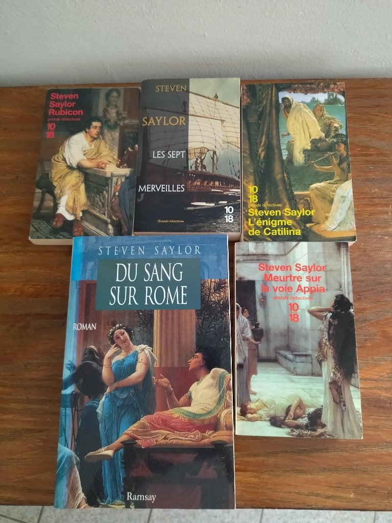 Set van 5 historische romans. Steven Saylor, Boeken, Ophalen of Verzenden, Gelezen, Steven Saylor