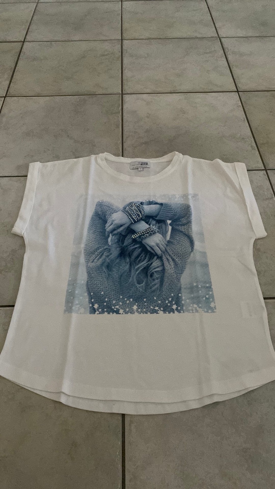 Witte t-shirt, Kleding | Dames, T-shirts, Ophalen, Wit, Zo goed als nieuw, Korte mouw