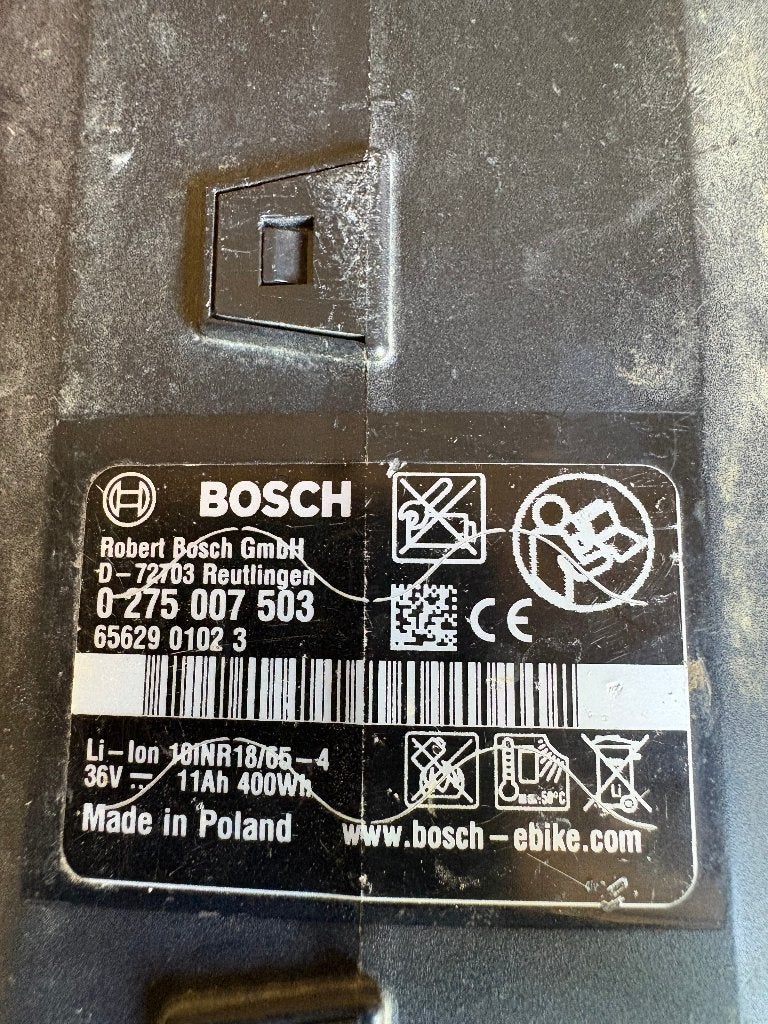 batterie bosch vélo, Enlèvement