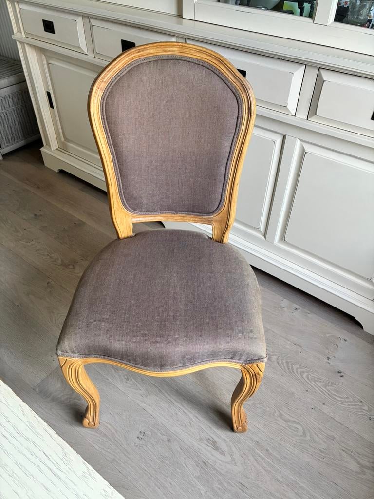 6 landelijke eetkamerstoelen, Huis en Inrichting, Ophalen, Gebruikt, Overige kleuren, Landelijk