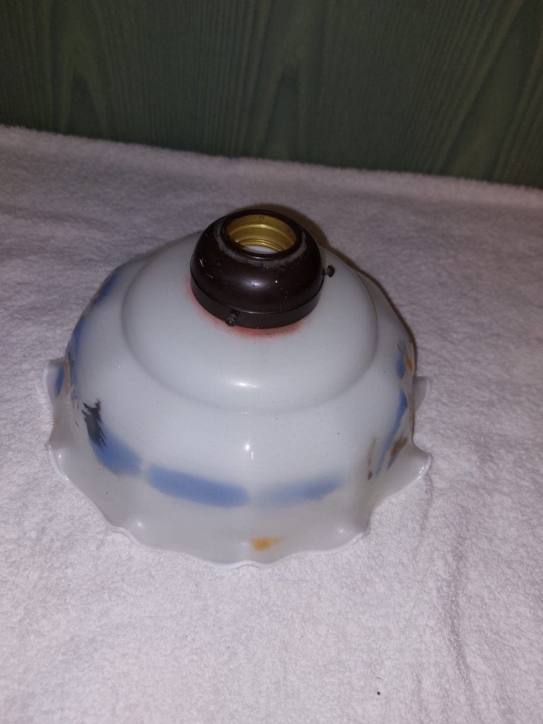 oud opaline lampenkapje, begin 1900, Antiek en Kunst, Ophalen of Verzenden
