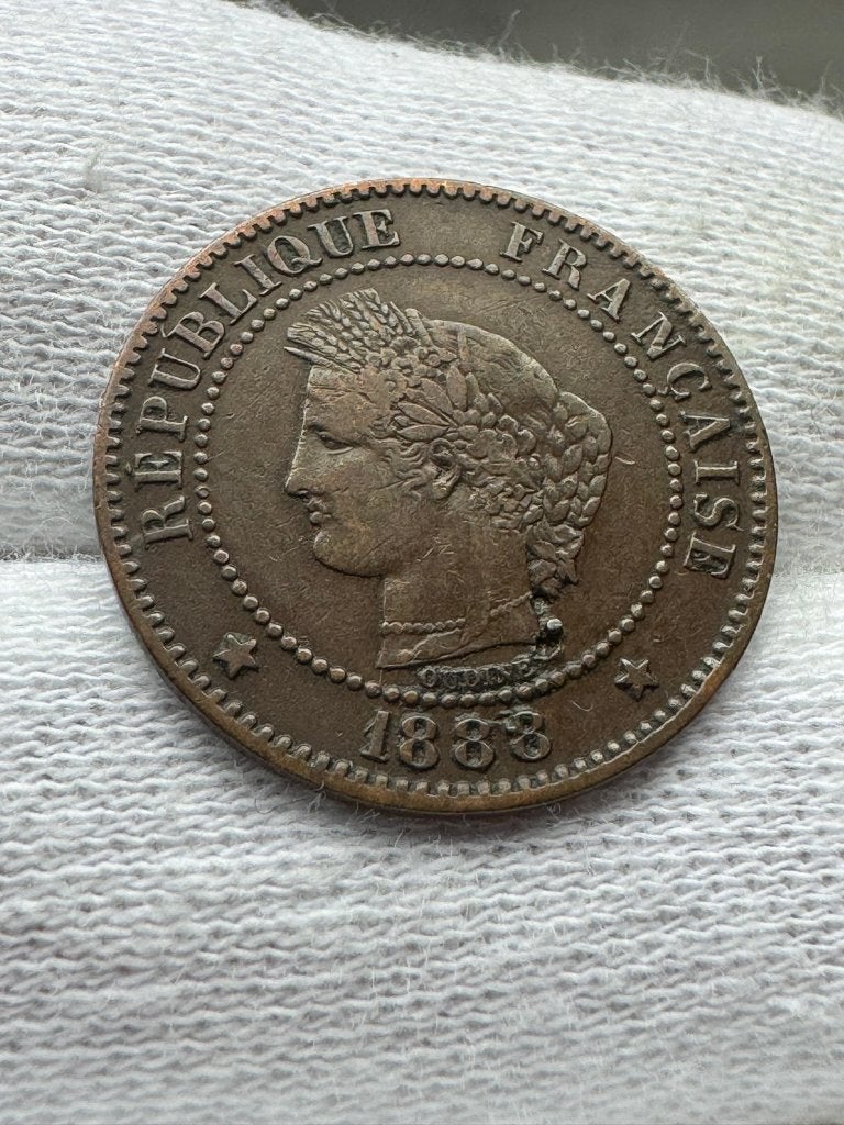Frankrijk - 2 centimes 1888, Ophalen of Verzenden, Frankrijk, Losse munt