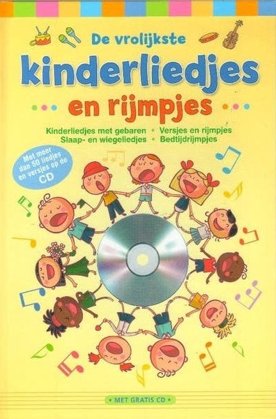 De vrolijkste kinderliedjes en rijmpjes / met CD, Ophalen of Verzenden, Zo goed als nieuw